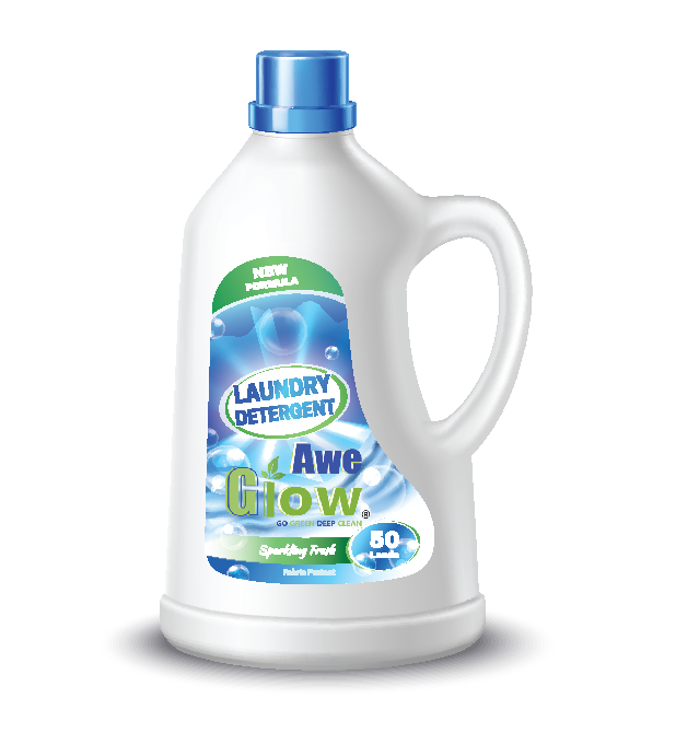 Awe glow liquid detergent